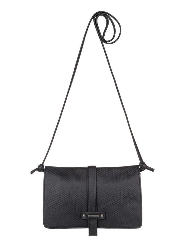 roxy, Globe Trotter - Vegan-Leather Shoulder Bag, TRUE BLACK (kvj0) 0 Globe Trotter - Vegan-Leather Shoulder Bag ARJBA03025 Roxy