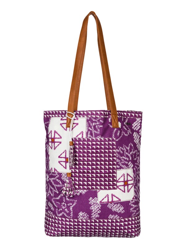 roxy, Intermission Linen Tote, BLACKBERRY (psw0) 0 Intermission Linen Tote ARJBP03075 Roxy