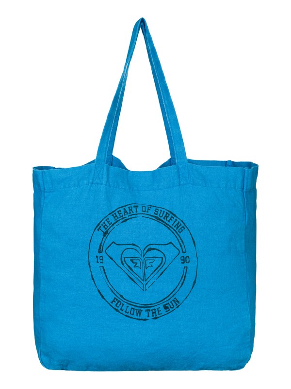 Need It Now - Screen Printed Linen Beach Tote ARJBP03081 0 Need It Now ARJBP03081 Roxy