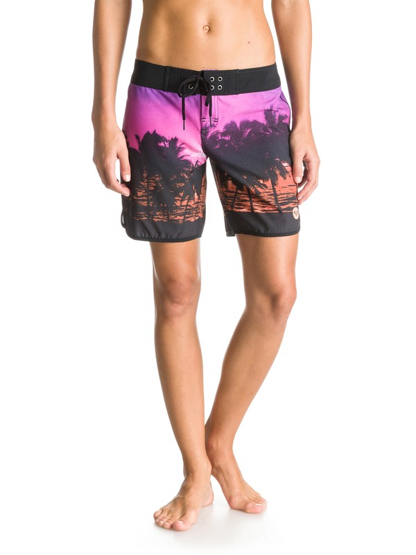 roxy, MIDNIGHT SWIM 7 BOARDSHORT, MIDNIGHT SWIM PETUNIA (mld6) 0 MIDNIGHT SWIM 7 BOARDSHORT ARJBS03046 Roxy