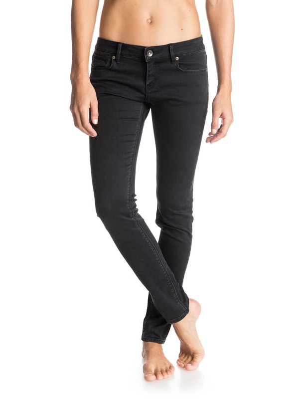 roxy, Suntrippers Black Skinny Jeans, BLACK OVERDYE (kvjw) 0 Suntrippers Black Skinny Jeans ARJDP03003 Roxy