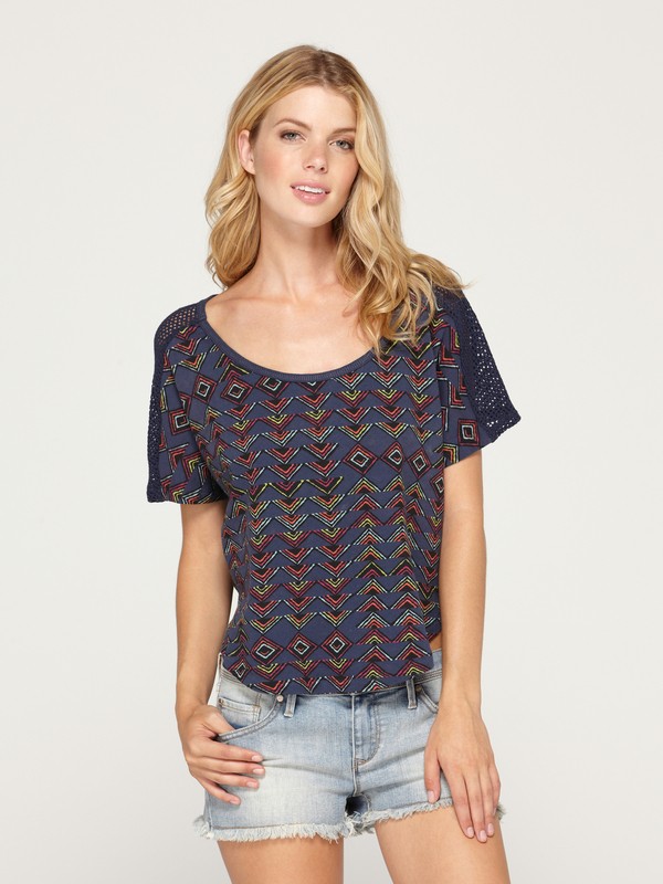 roxy, City Escape Top, TOPEZ ETHNIC PRINT (btn6) 0 City Escape Top ARJFT00177 Roxy