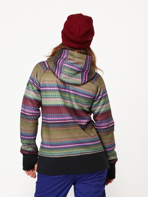roxy, Easy Rider Fleece, WOVEN STRIPE (kvj4) 0 Easy Rider Fleece ARJFT00197 Roxy