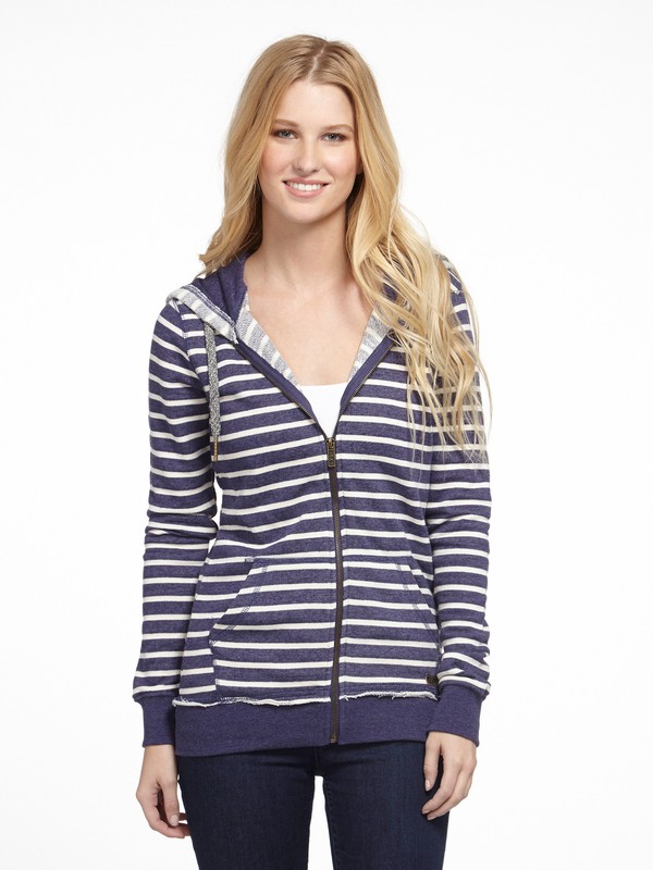 roxy, South Star Hoodie, INDIGO FLEECE STRIPE (pss3) 0 South Star Hoodie ARJFT00352 Roxy
