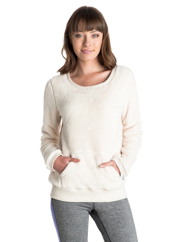 roxy, Cozy Up - Crew-Neck Pullover, BIRCH (wdw0) 0 Cozy Up - Crew-Neck Pullover ARJFT03129 Roxy