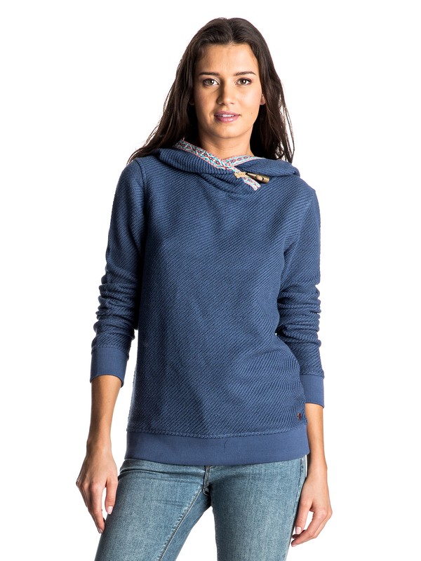 roxy, Sudadera con Capucha Cerrada Wildfire, TRUE NAVY (bpz0) 0 Sudadera con Capucha Cerrada Wildfire ARJFT03452 Roxy