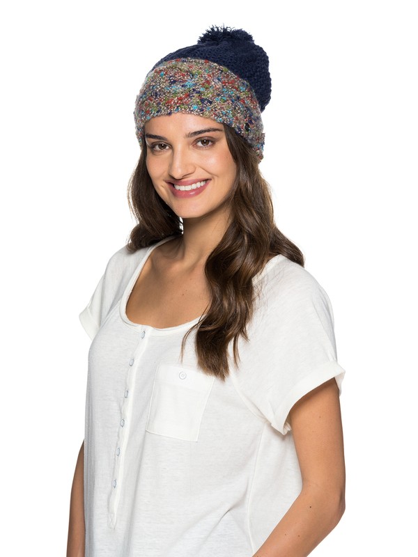 roxy, Dark Wave Beanie, PEACOAT (btn0) 0 Dark Wave Beanie ARJHA03020 Roxy