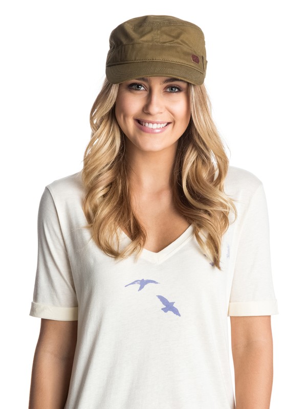 roxy, Castro Hat, MILITARY OLIVE (cqw0) 0 Castro Hat ARJHA03043 Roxy