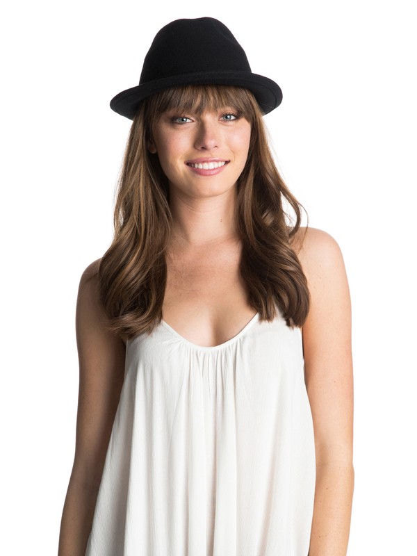 roxy, Back To You Wool Felt Hat, TRUE BLACK (kvj0) 0 Back To You Wool Felt Hat ARJHA03120 Roxy