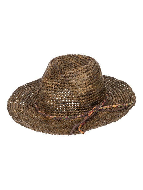 roxy, Seashore Straw Hat, WALNUT (tnt0) 0 Seashore Straw Hat ARJHA03141 Roxy