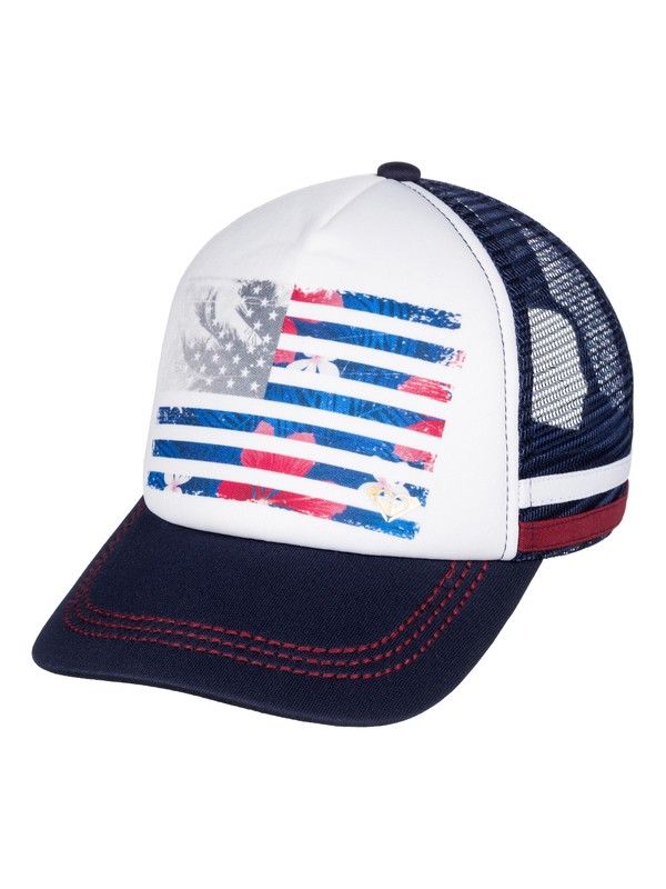 roxy, Dig This Paradise Flag Trucker Hat, ECLIPSE (btc0) 0 Dig This Paradise Flag Trucker Hat ARJHA03212 Roxy