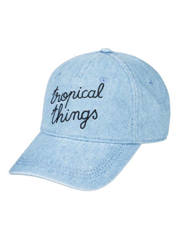 roxy, Dear Believer Baseball Hat, MED BLUE WASH (blc0) 0 Dear Believer Baseball Hat Blue ARJHA03320 Roxy
