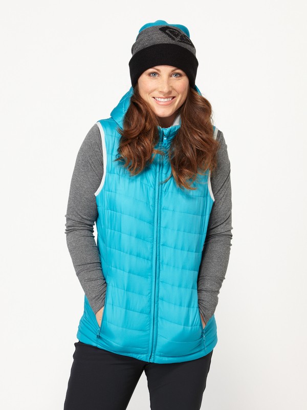 roxy, Warm Up Vest Insulator, CARIBBEAN SEA (bnz0) 0 Warm Up Vest Insulator ARJJK00016 Roxy