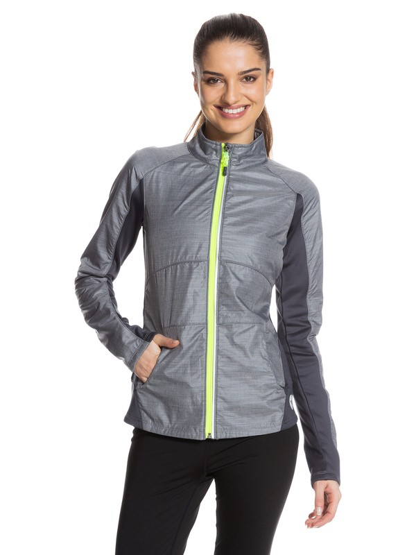 roxy, Breakline - Raglan, GRAPHITE (ksh0) 0 Breakline - Raglan Noir ARJJK03008 Roxy