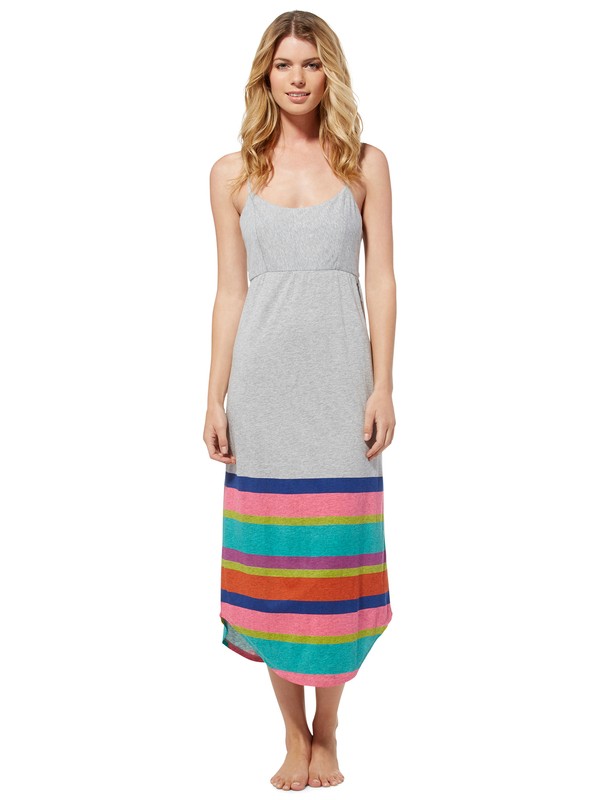 roxy, In My Dreams Dress, HERITAGE HEATHER PLACEMENT STR (sgr3) 0 In My Dreams Dress ARJKD00060 Roxy