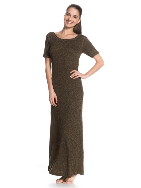 roxy, Take Time Dress, PISMO MILITARY OLIVE MARL PATT (cqw6) 0 Take Time Dress ARJKD03016 Roxy