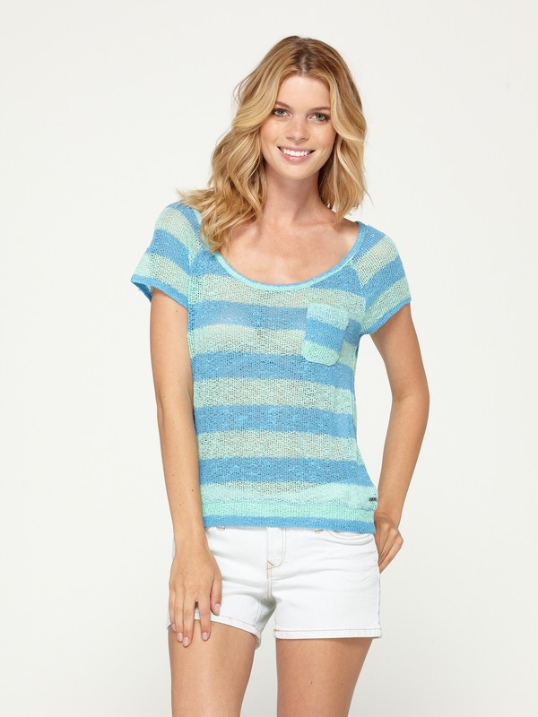 roxy, Without You Top, SCUBA BLUE STRIPE (bes) 0 Without You Top ARJKT00029 Roxy