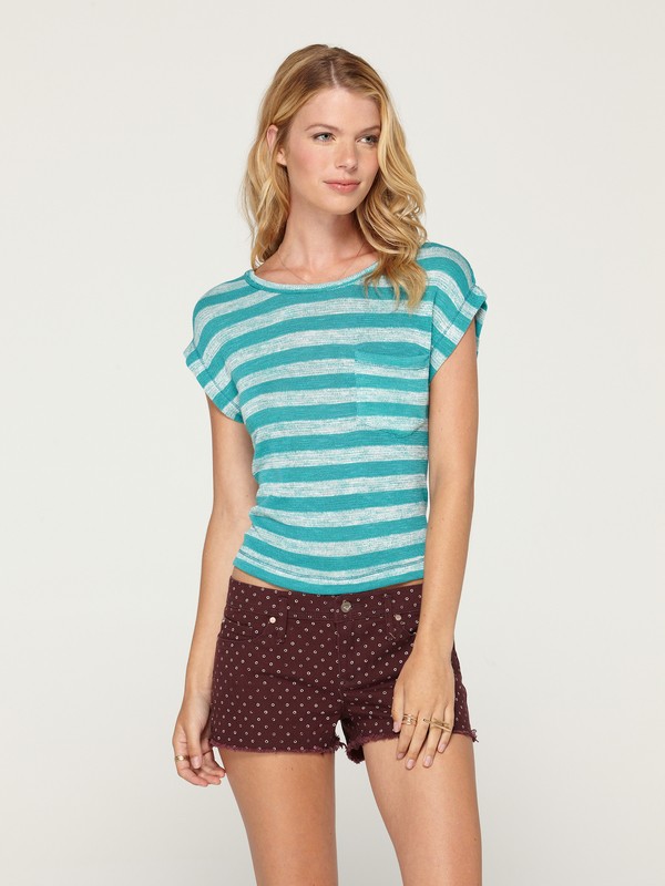 roxy, A Splash Of Clouds Top, CAPRI STRIPE (bny3) 0 A Splash Of Clouds Top ARJKT00057 Roxy
