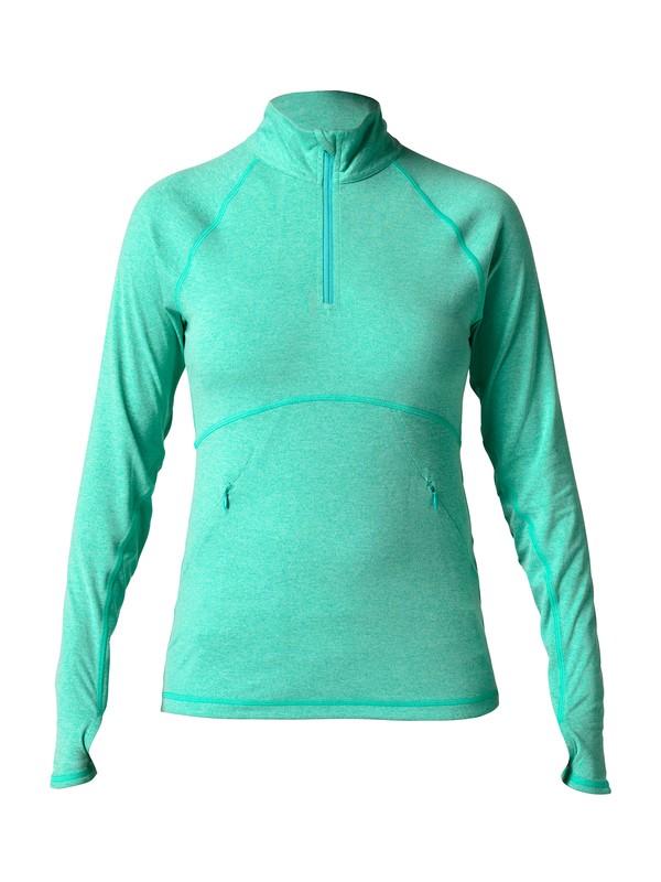 roxy, Get Going Half Zip Jacket, ICED GREEN (gmc0) 0 Get Going Half Zip Jacket ARJKT00099 Roxy