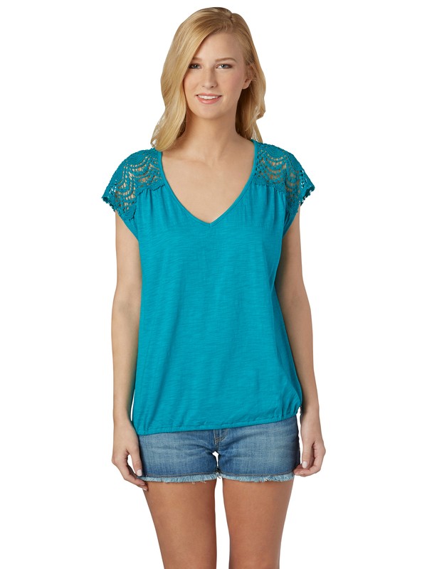 roxy, Summer Sky Top, TILE BLUE (bpm0) 0 Summer Sky Top ARJKT00160 Roxy
