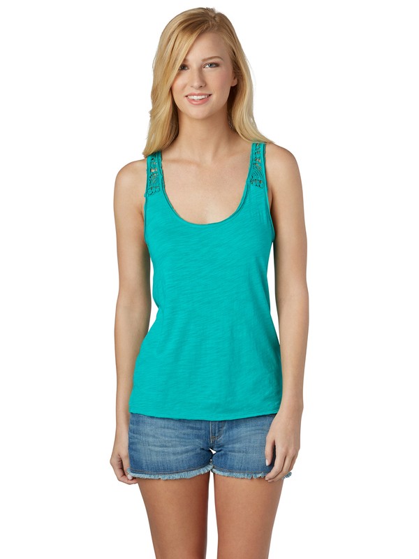 roxy, Sun Fall Tank Top, SPECTRA GREEN (gnq0) 0 Sun Fall Tank Top ARJKT00161 Roxy