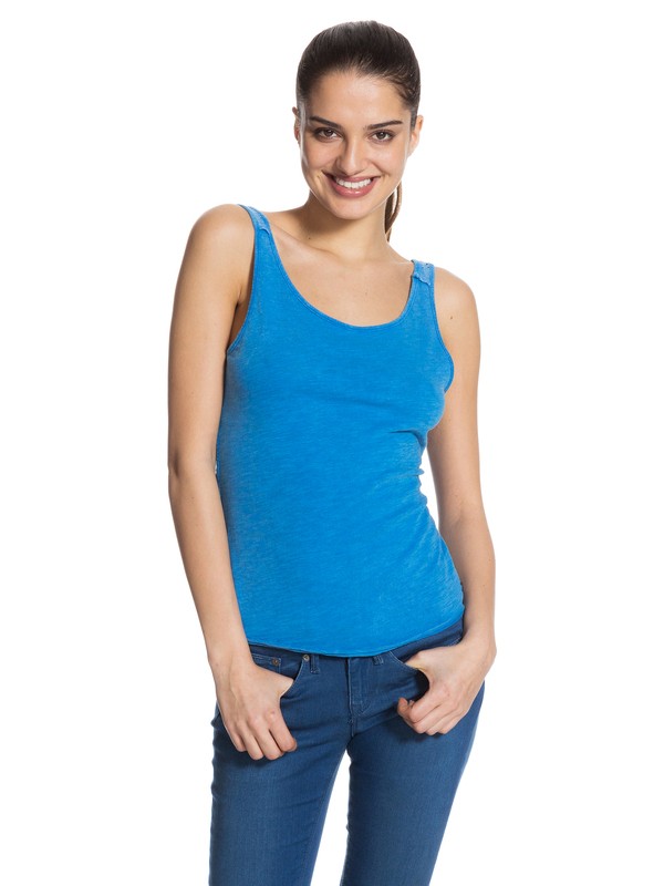 roxy, Moon Bright Tank Top, MEDITERRANEAN BLUE (bqe0) 0 Moon Bright Tank Top ARJKT03003 Roxy
