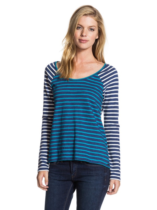 roxy, Over The Moon Top, PARIS MOROCCAN BLUE STRIPE (brw3) 0 Over The Moon Top ARJKT03028 Roxy