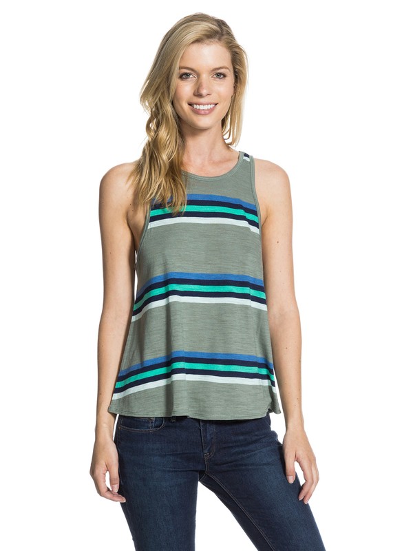 roxy, High Rise Tank Top, VENUS PEACOAT STRIPE (btn3) 0 High Rise Tank Top ARJKT03055 Roxy