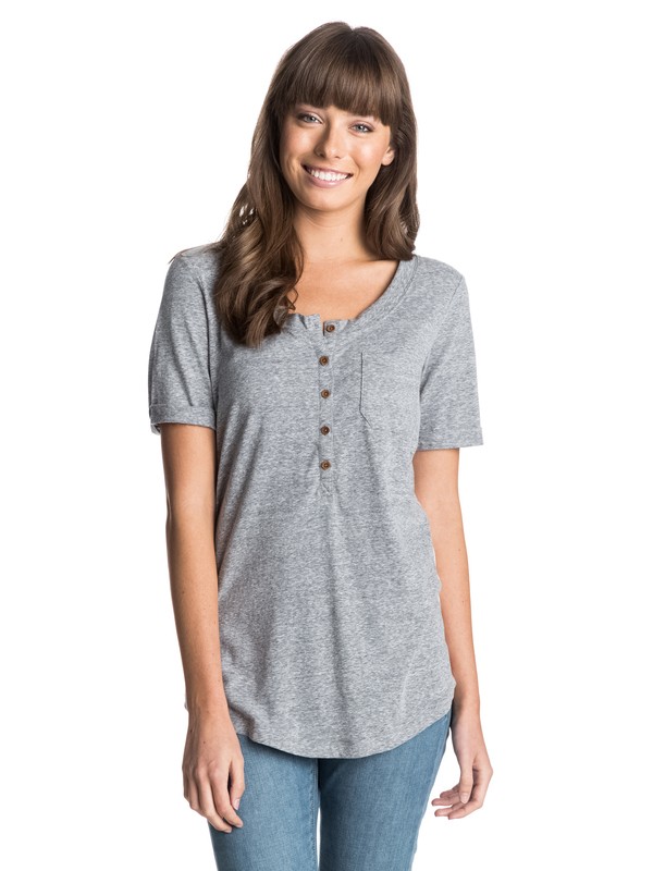 roxy, Point Sur Henley Top, HERITAGE HEATHER (kpfh) 0 Point Sur Henley Top ARJKT03084 Roxy