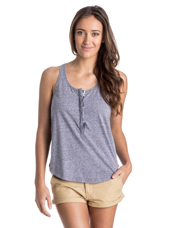 roxy, Stone Steps Henley Tank Top, ASTRAL AURA (pss0) 0 Stone Steps Henley Tank Top ARJKT03085 Roxy