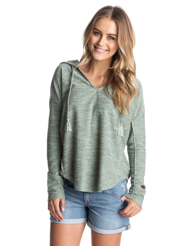 roxy, Seascape Surf Hooded Top, CYPRESS SEASCAPE STRIPE PATTER (gra0) 0 Seascape Surf Hooded Top ARJKT03086 Roxy