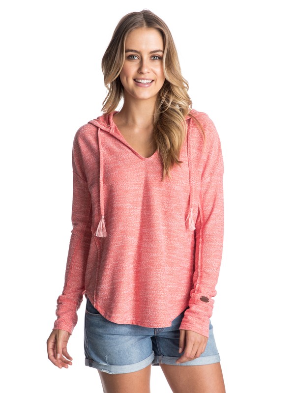 Seascape Surf - Hooded V-Neck Top ARJKT03086 0 Seascape Surf - V-Ausschnitt-Top mit Kapuze ARJKT03086 Roxy