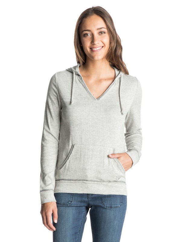 roxy, Beautiful Life Pullover Hoodie, HERITAGE HEATHER (sgrh) 0 Beautiful Life Pullover Hoodie ARJKT03187 Roxy