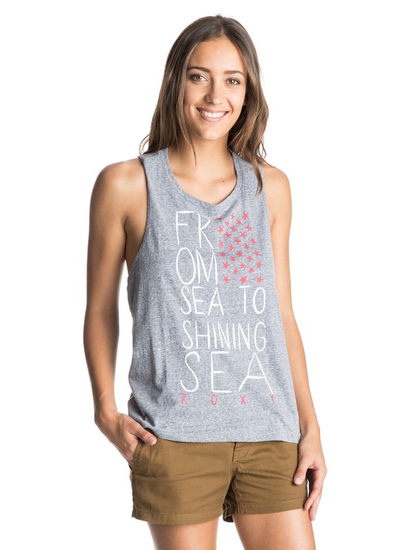 roxy, Shining Sea Open Back Tank Top, PATRIOT BLUE (bsh0) 0 Shining Sea Open Back Tank Top ARJKT03195 Roxy