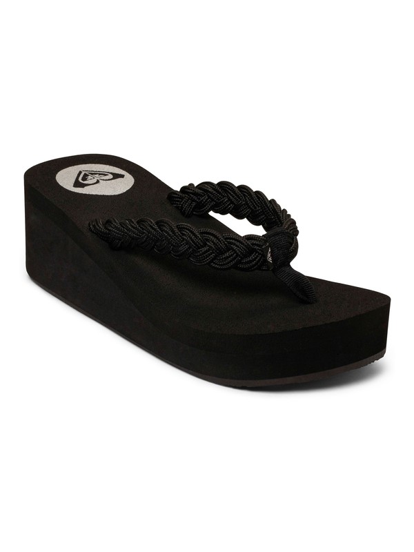 roxy, Tidal Wave Wedge Sandal, BLACK (blk) 0 Tidal Wave Wedge Sandal ARJL100127 Roxy