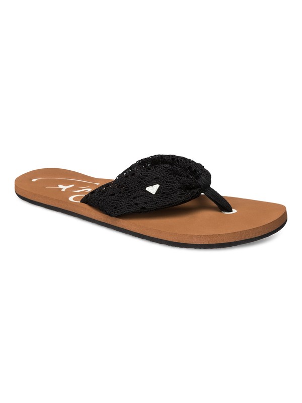 roxy, Caribe Sandals, BLACK/WHITE (bkw) 0 Caribe Sandals ARJL100254 Roxy