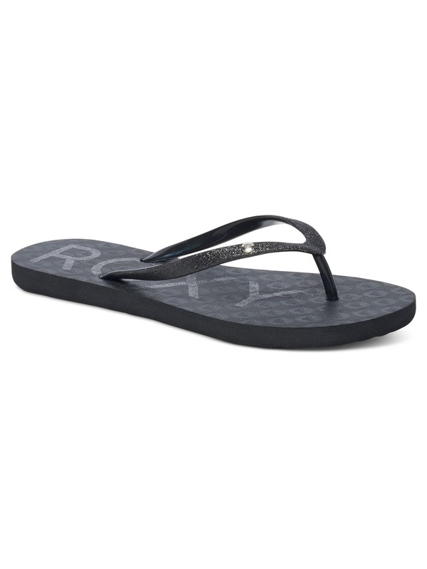 roxy, Viva Glitter Flip Flops, BLACK (bl0) 0 Viva Glitter Flip Flops ARJL100530 Roxy