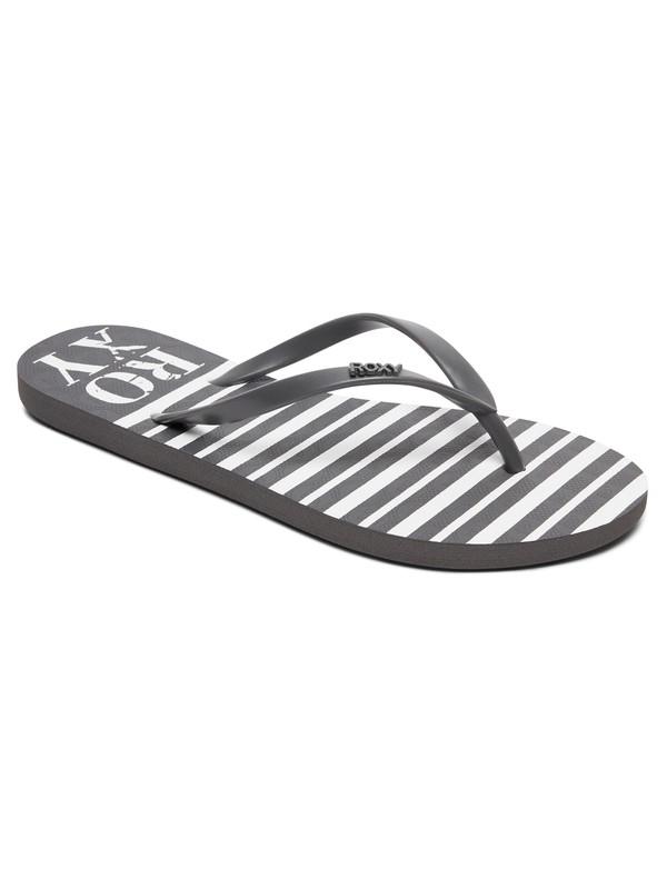 roxy, Viva Stamp Flip Flops, GREY (gry) 0 Viva Stamp Flip Flops Grey ARJL100543 Roxy