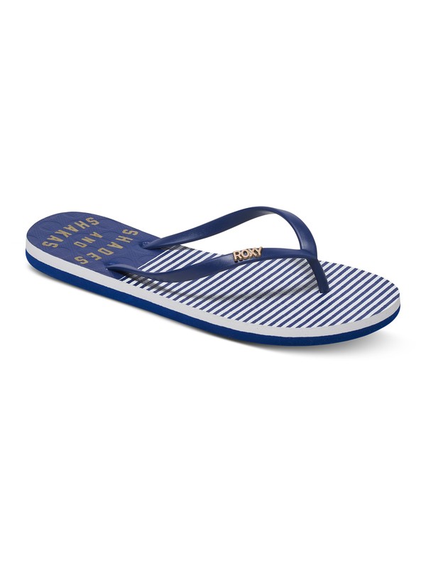 roxy, Viva Stamp - Tongs, NAVY/GOLD (ngl) 0 Viva Stamp - Tongs Bleu ARJL100543 Roxy