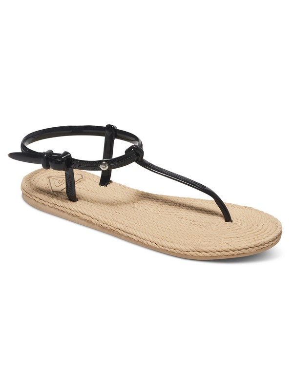 roxy, South Beach T-Strap - Sandals, BLACK (blk) 0 South Beach T-Strap - Sandals ARJL100554 Roxy