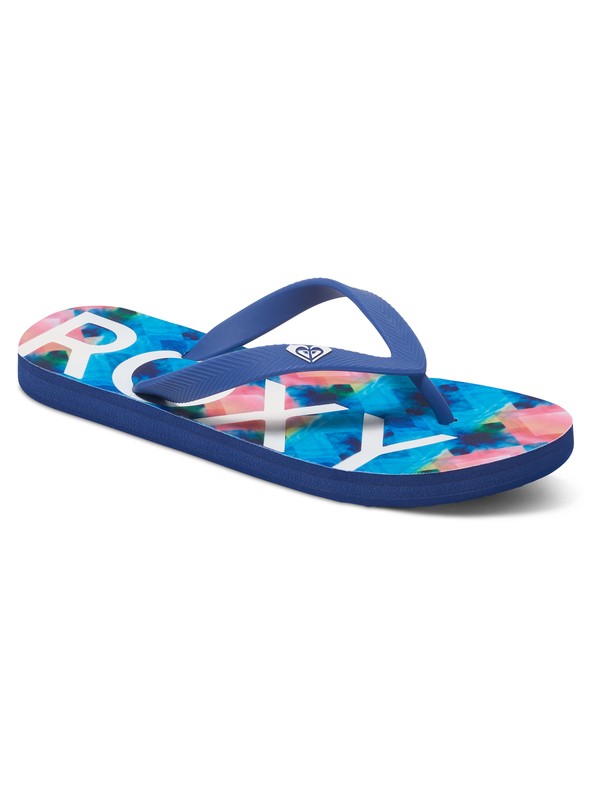 roxy, Playa - Flip-Flops, BLUE/WHITE PRINT (uwp) 0 Playa - Flip-Flops Blue ARJL100557 Roxy