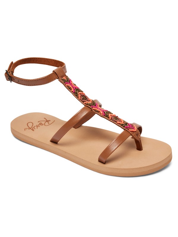 roxy, Leora Sandals, BROWN (brn) 0 Leora Sandals ARJL100596 Roxy