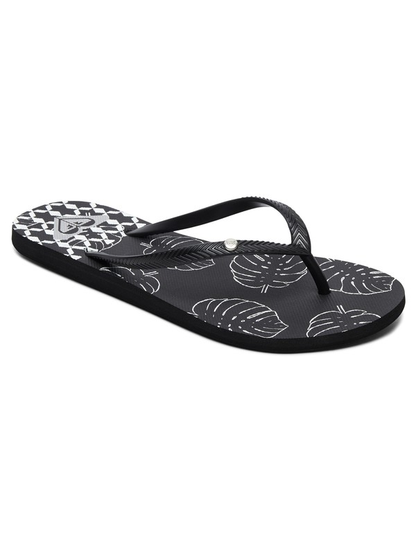 roxy, Bermuda - Chanclas para Mujer, BLACK/WHITE (bkw) 0 Bermuda - Chanclas para Mujer Negro ARJL100664 Roxy