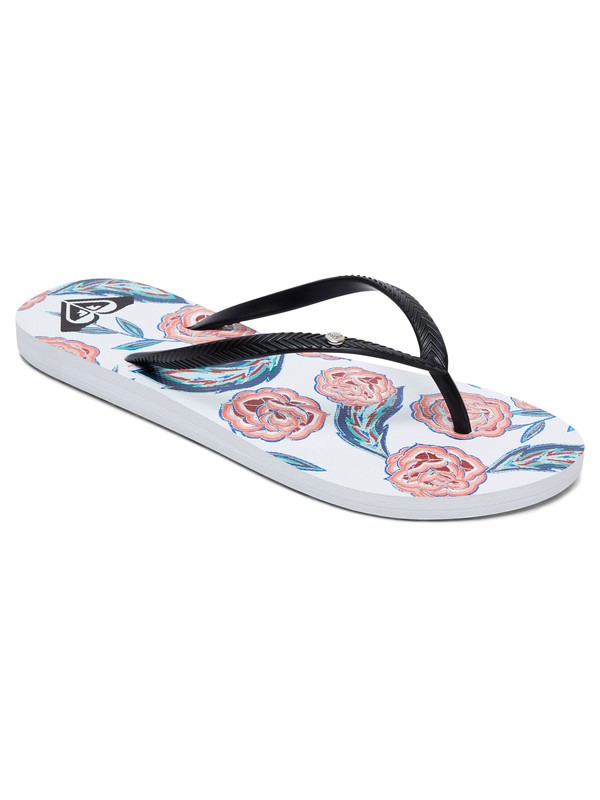 roxy, Bermuda Flip Flops, WHITE/PINK (wpn) 0 Bermuda Flip Flops White ARJL100664 Roxy