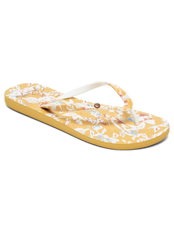 roxy, Portofino Flip-Flops, MUSTARD (mu0) 0 Portofino Flip-Flops Yellow ARJL100668 Roxy