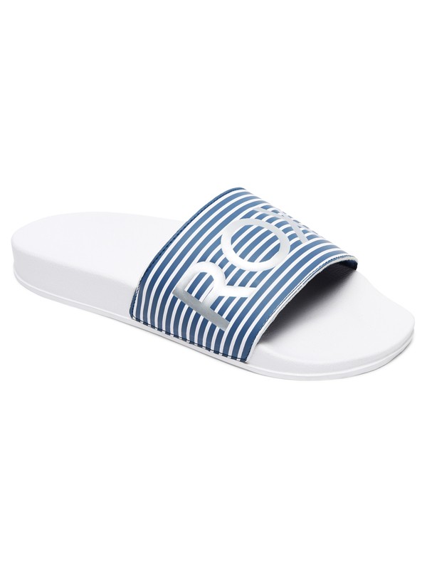 roxy, Sandalias de Punta Abierta Slippy, BLUE/WHITE (bwt) 0 Sandalias de Punta Abierta Slippy Azul ARJL100679 Roxy
