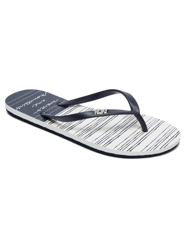 roxy, Viva Stamp - Tongs pour Femme, BLACK/WHITE FADE (bwf) 0 Viva Stamp - Tongs pour Femme Noir ARJL100683 Roxy