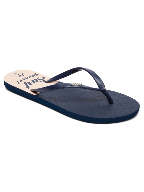 roxy, Viva Stamp - Tongs pour Femme, NAUTICAL BLUE (nab) 0 Viva Stamp - Tongs pour Femme Bleu ARJL100683 Roxy
