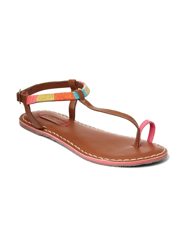 roxy, Valencia Sandal, LIGHT BROWN (lbr) 0 Valencia Sandal ARJL200159 Roxy