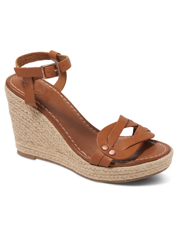 roxy, Lydia - Wedge Sandals, BROWN (brn) 0 Lydia - Wedge Sandals ARJL200535 Roxy